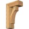 Ekena Millwork Westlake Block Rough Sawn Bracket w/ Offset Brace, Western Red Cedar, 6"W x 14"D x 22"H BKT0604X14X22WTL05RWR - alternate 1